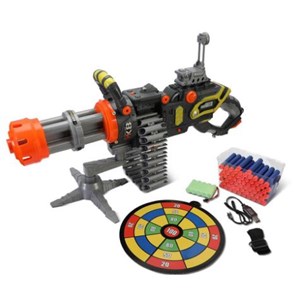 تفنگ اسباب بازی مسلسل شارژی مدل The 80' Rapid Fire Mega Blaster_اسباب بازی